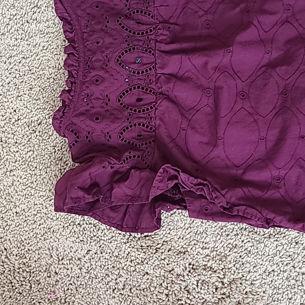 Cotton Purple Blouse - Picture 9 of 13